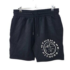 Gymshark Mens Legacy Sweat Shorts, Black, Tie Waist Size Small